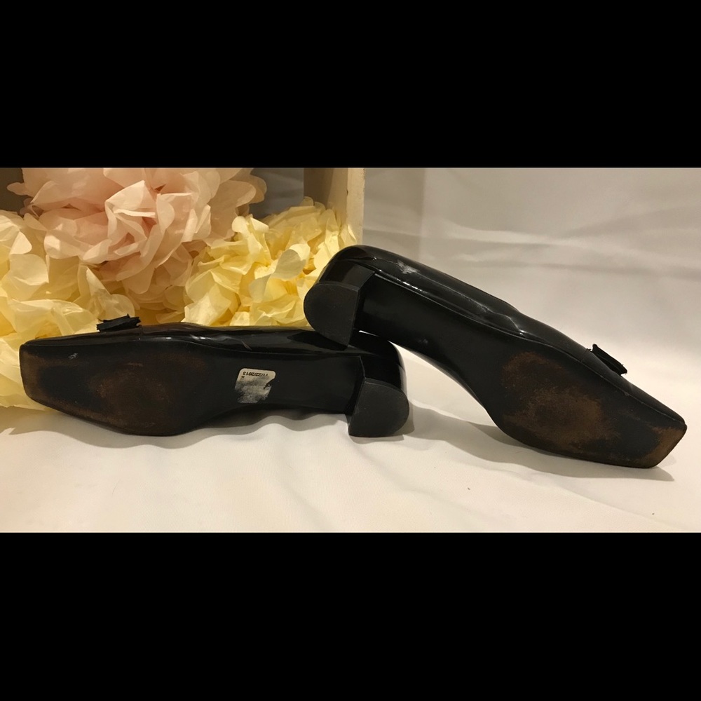 Salvatore Ferragamo Black Patent Leather Heels